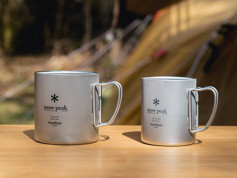 New: Renewed Ti-Double Mugs – Snow Peak