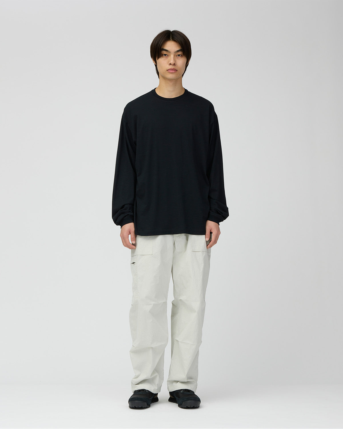 Wool Nylon Ripple L/S Pullover