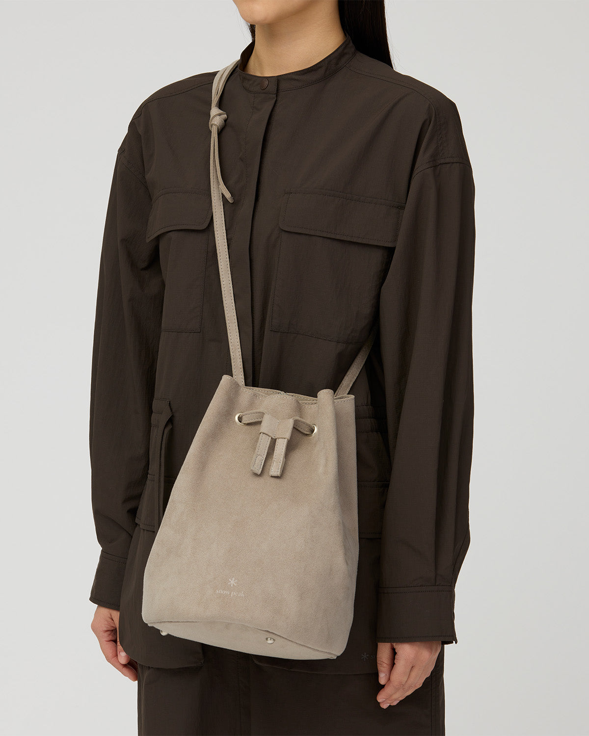 Ultra Suede Drawstring Bag