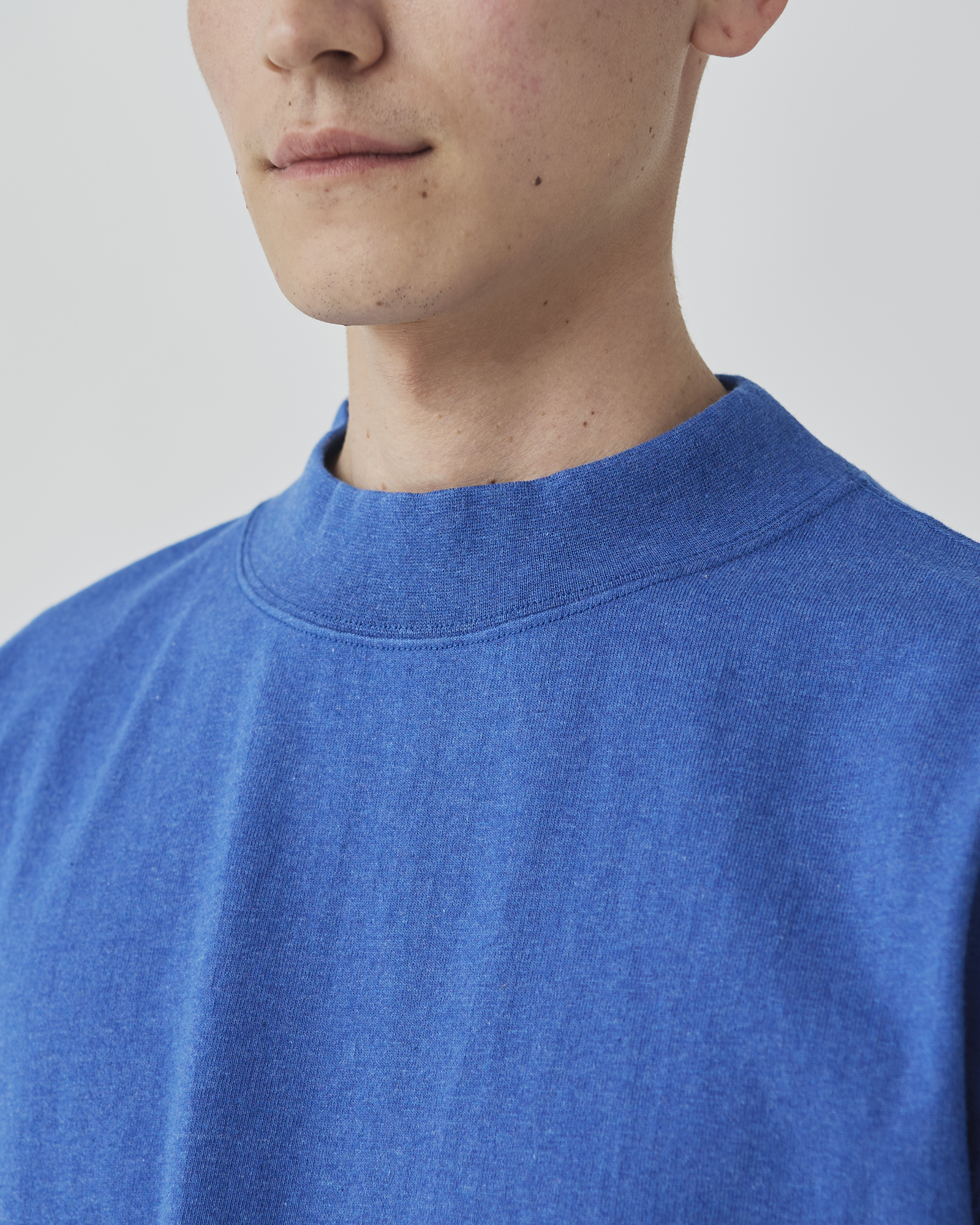 Recycled Cotton Mockneck T-Shirt
