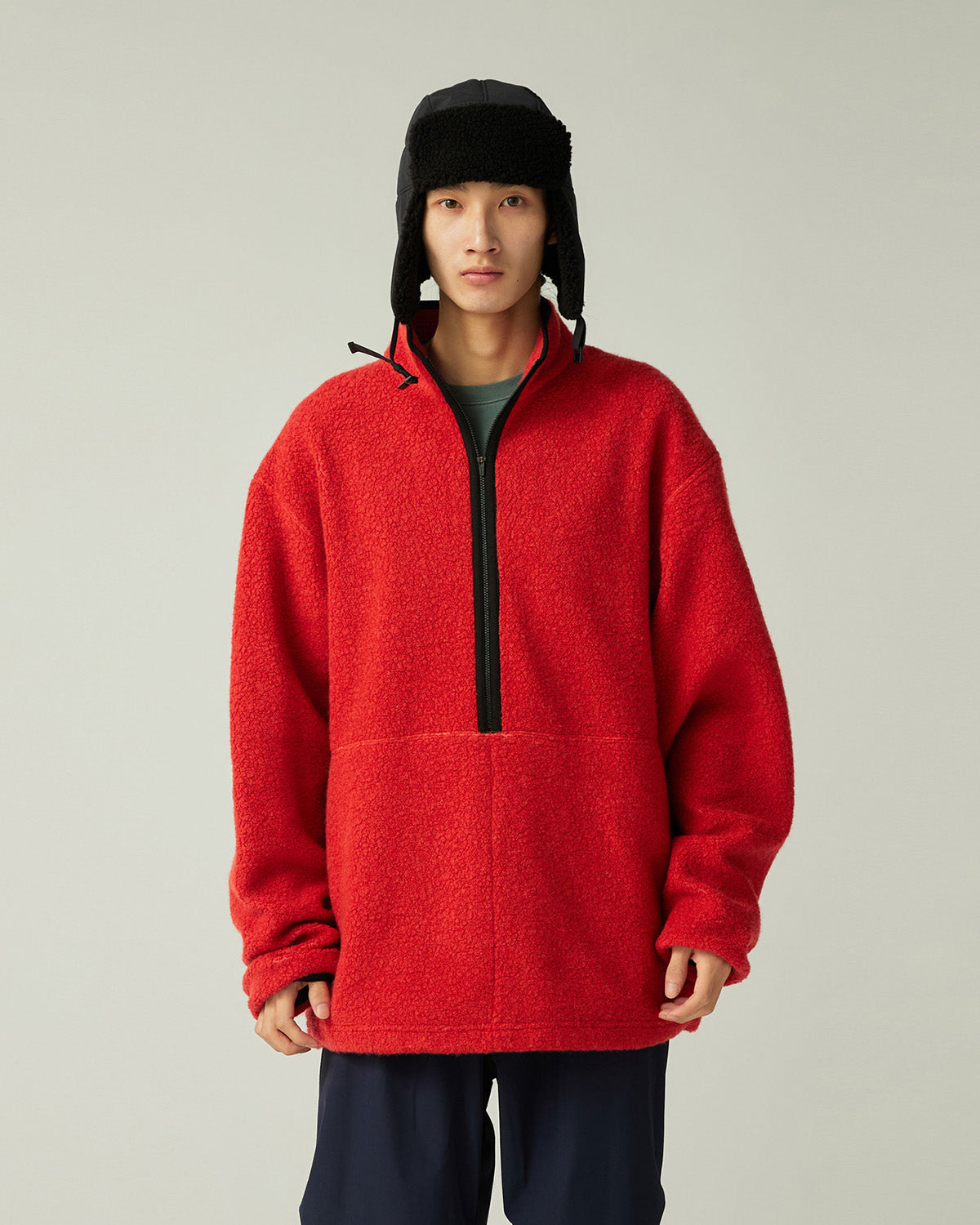 Recycled Wool Boa Pullover