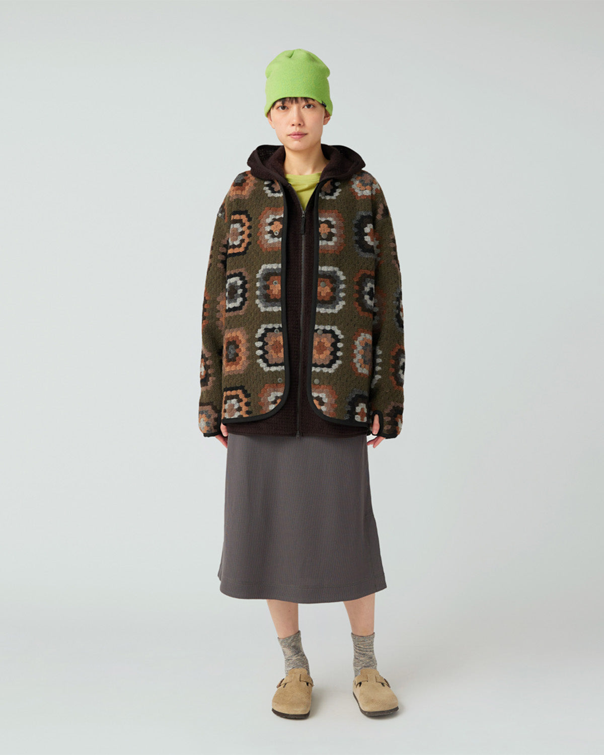 Wool Jacquard Cardigan