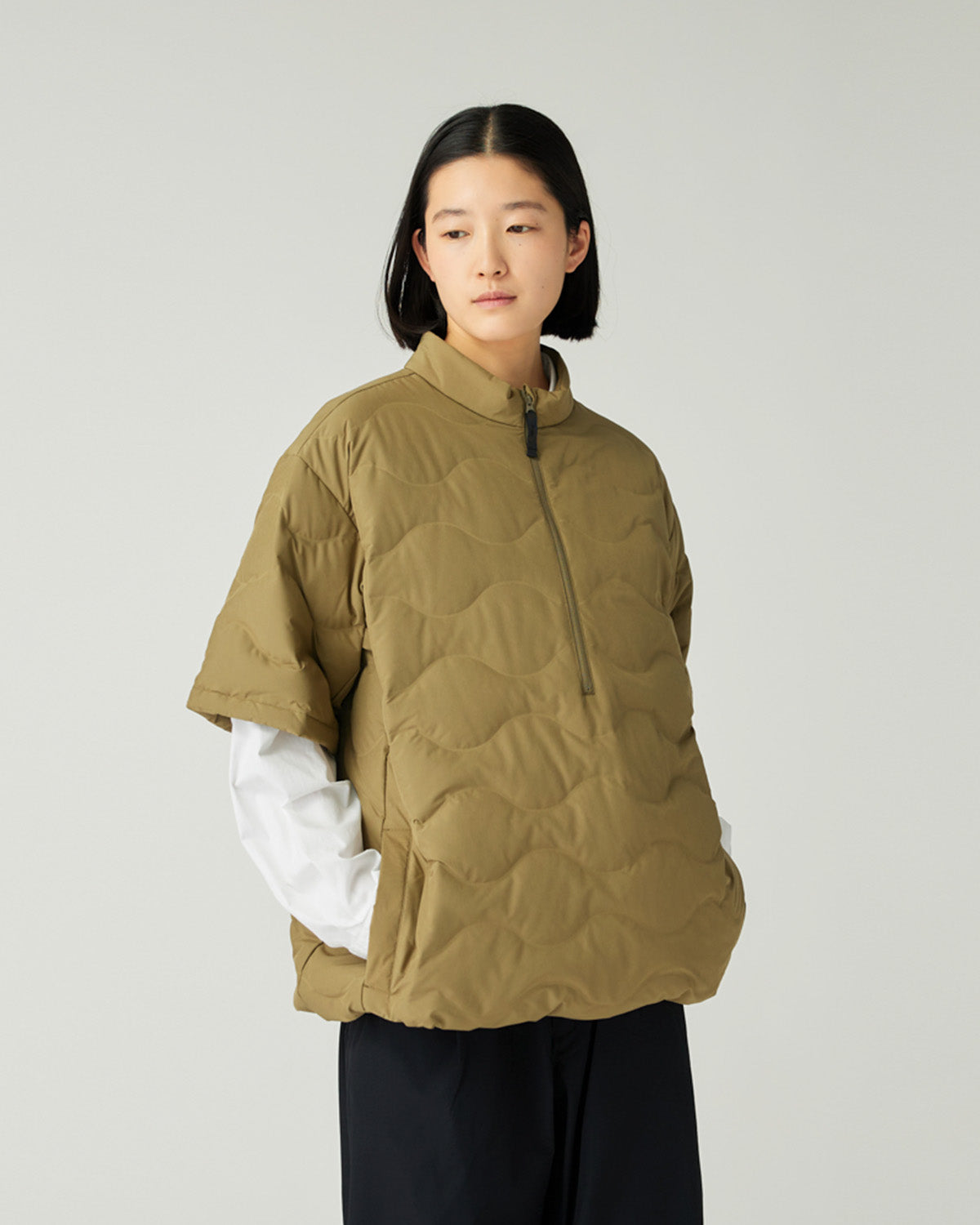 Seamless Quilted Down Pullover