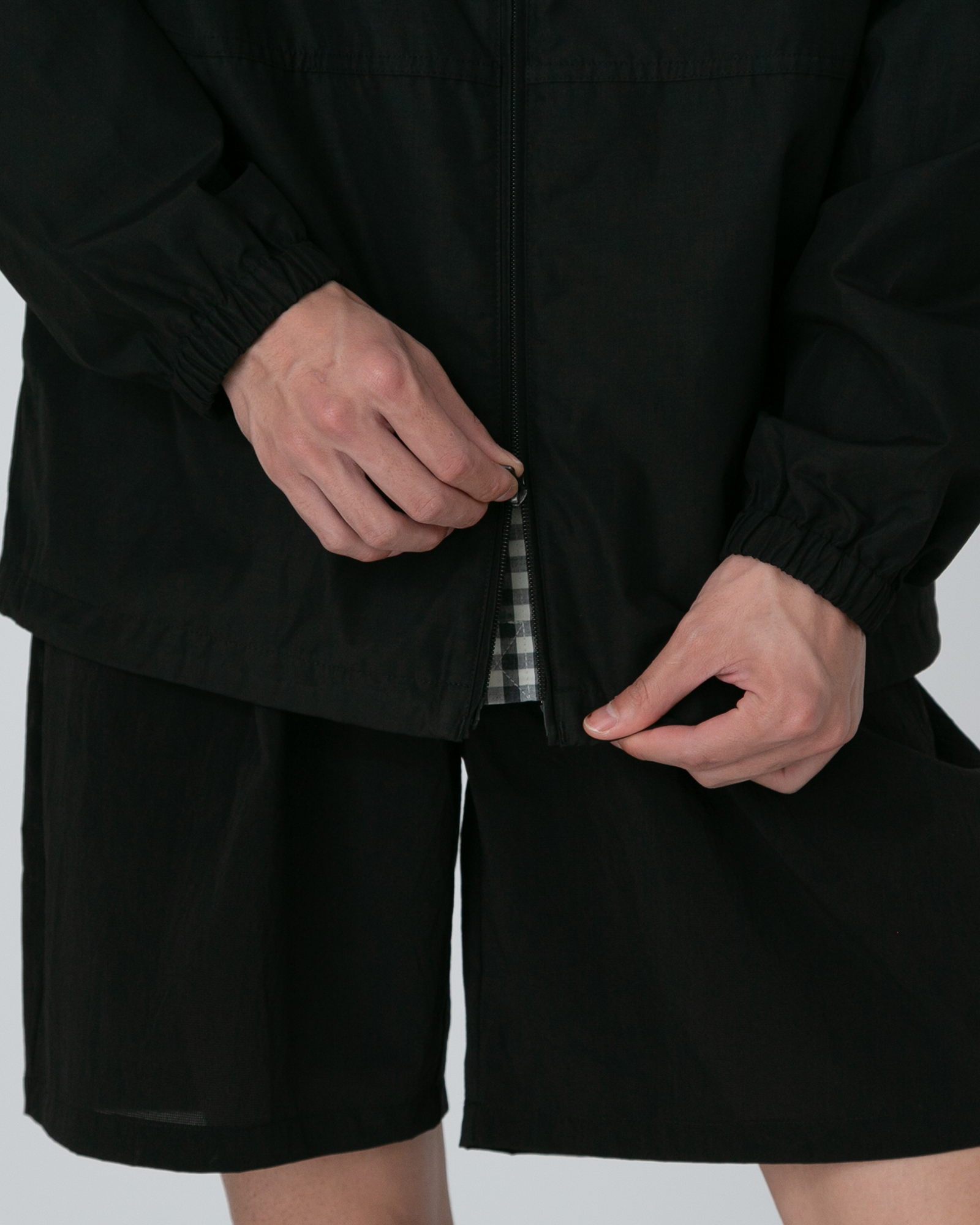 Light Mountain Cloth Zip Up Parka