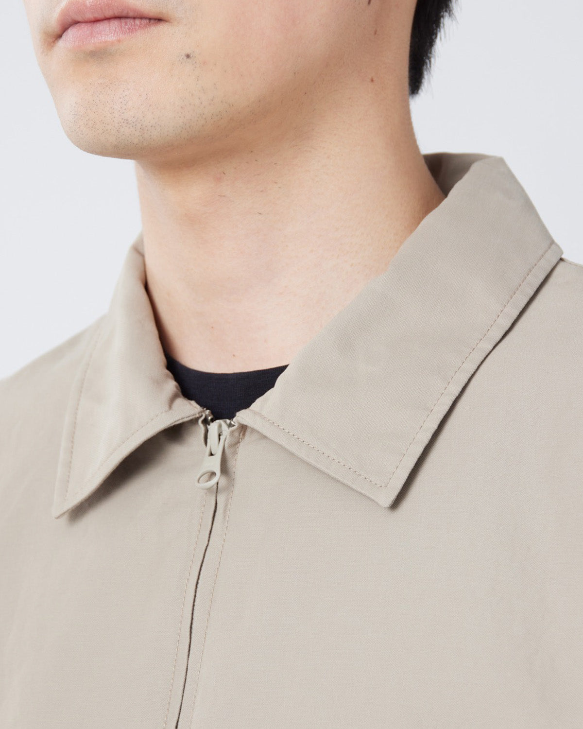 Light Dobby Cloth Harrington Jacket