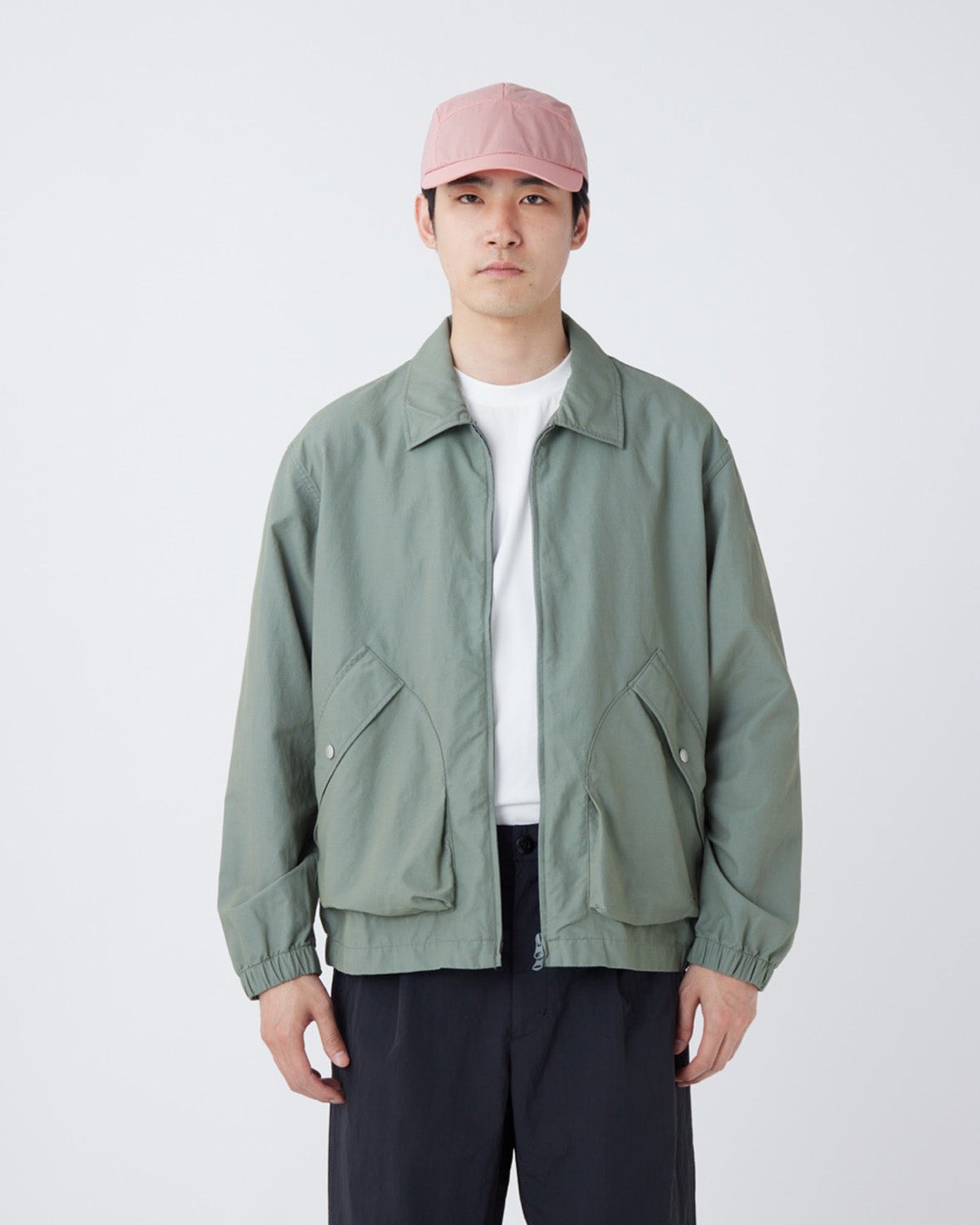 Light Dobby Cloth Harrington Jacket