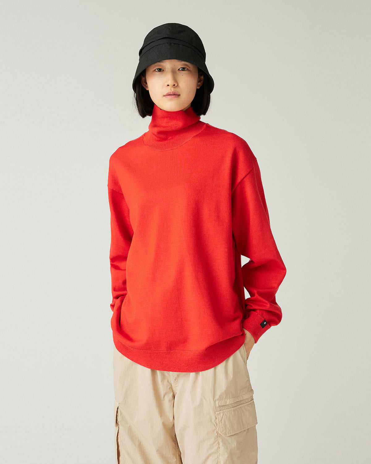 Washable Wool Turtleneck Knit