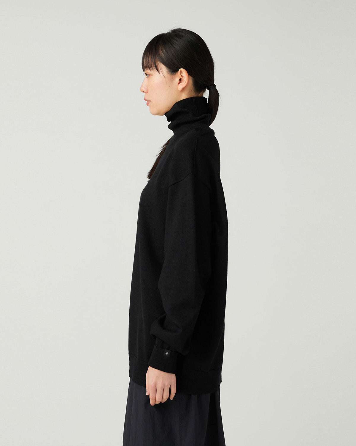 Washable Wool Turtleneck Knit