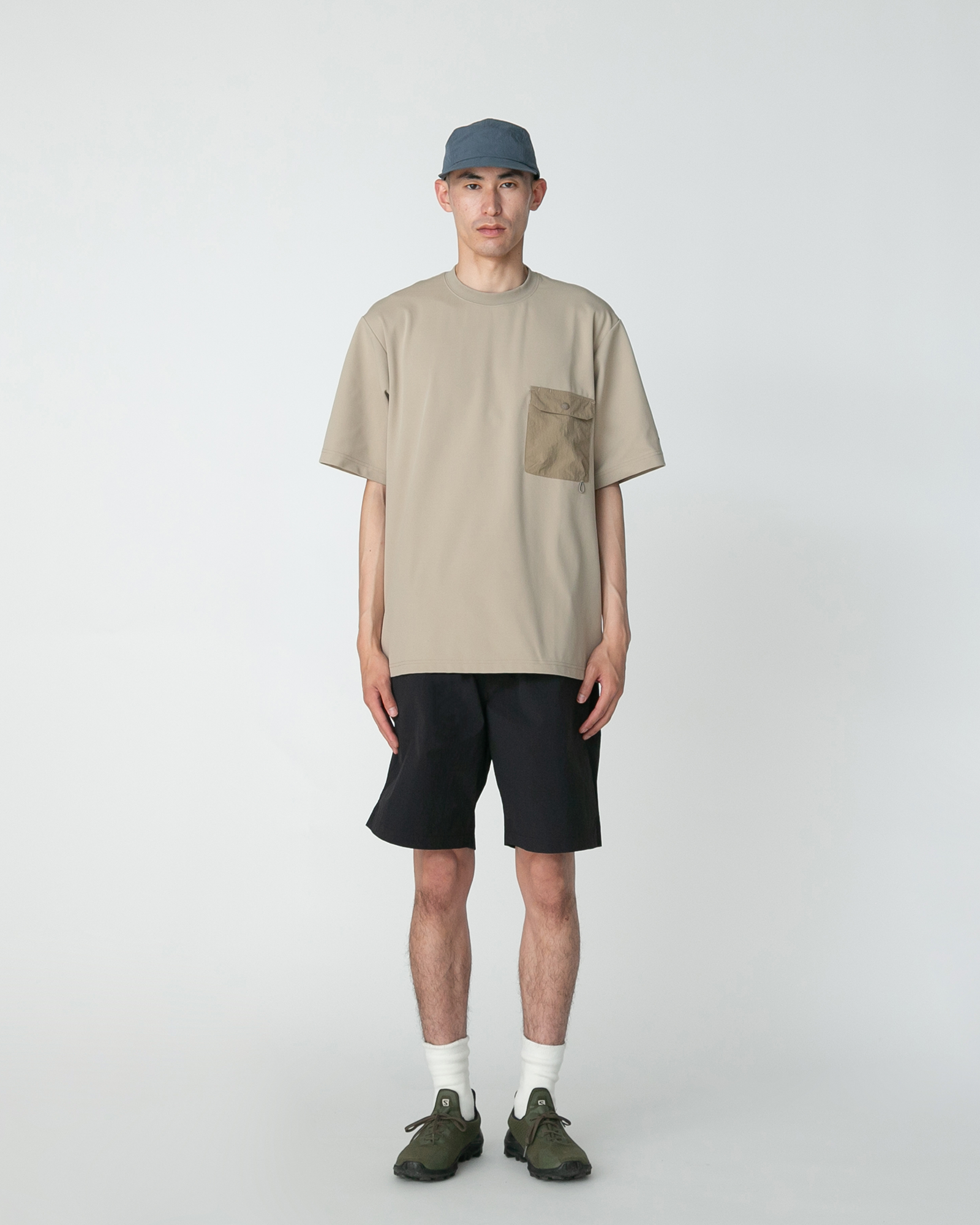 Nylon Tussah 2Way Shorts