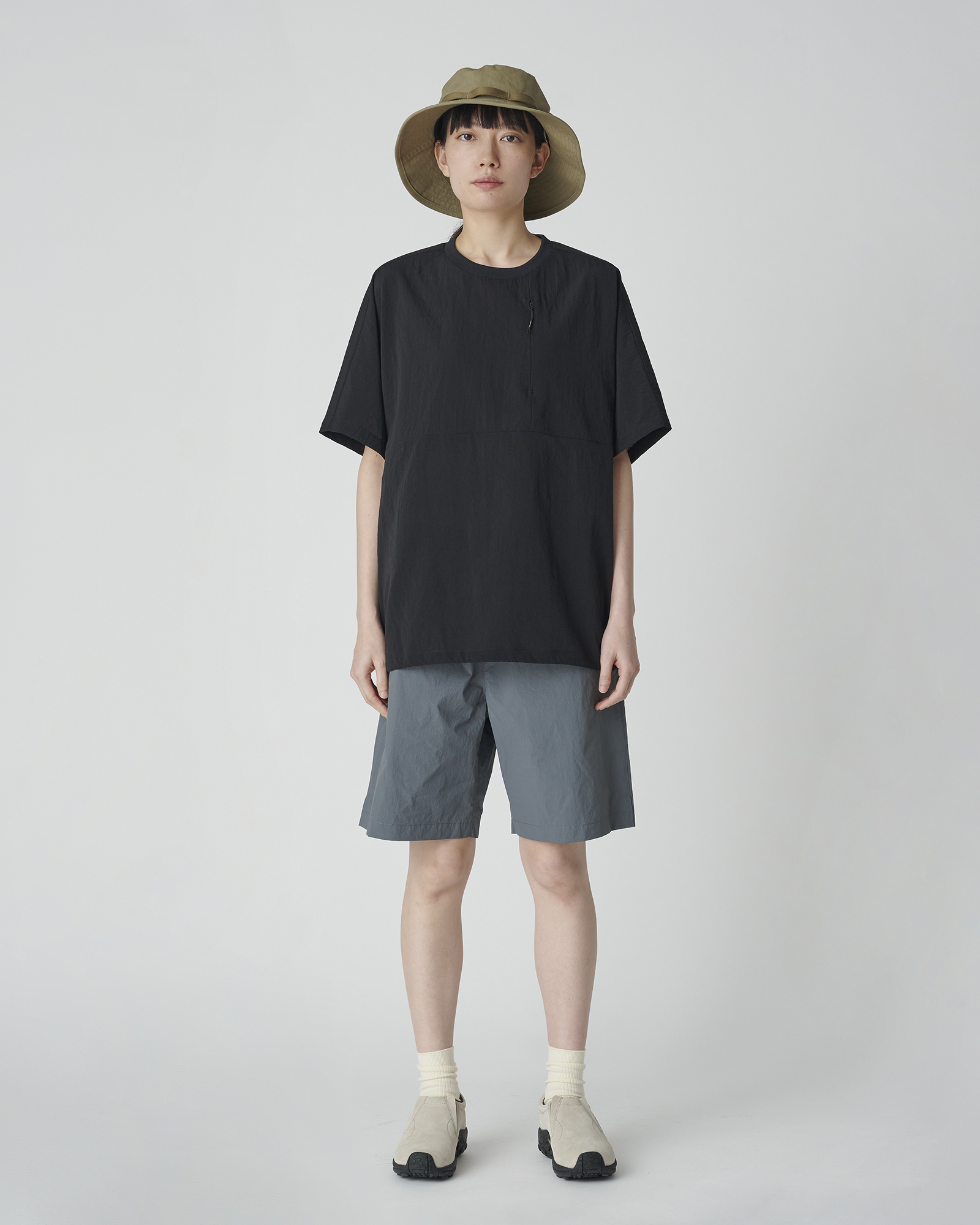 Nylon Tussah 2Way Shorts