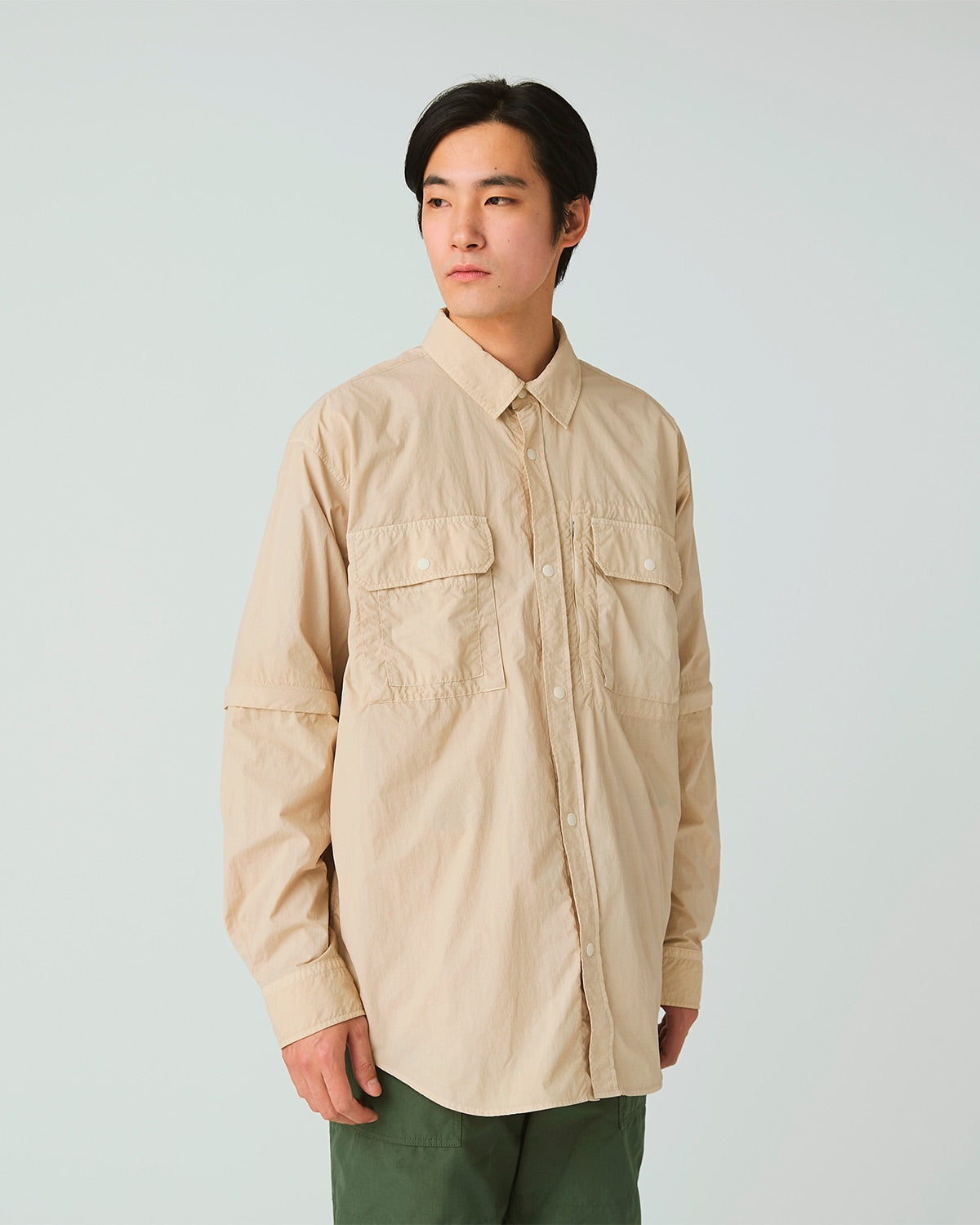 Garment Dyed Convertible Shirt