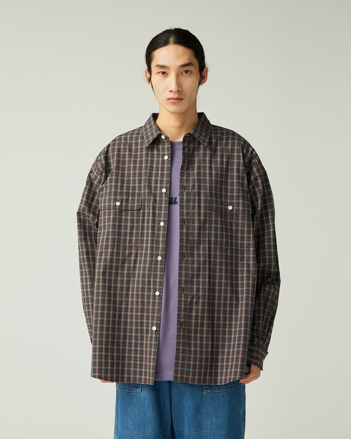 Organic Cotton Ombre Check Shirt