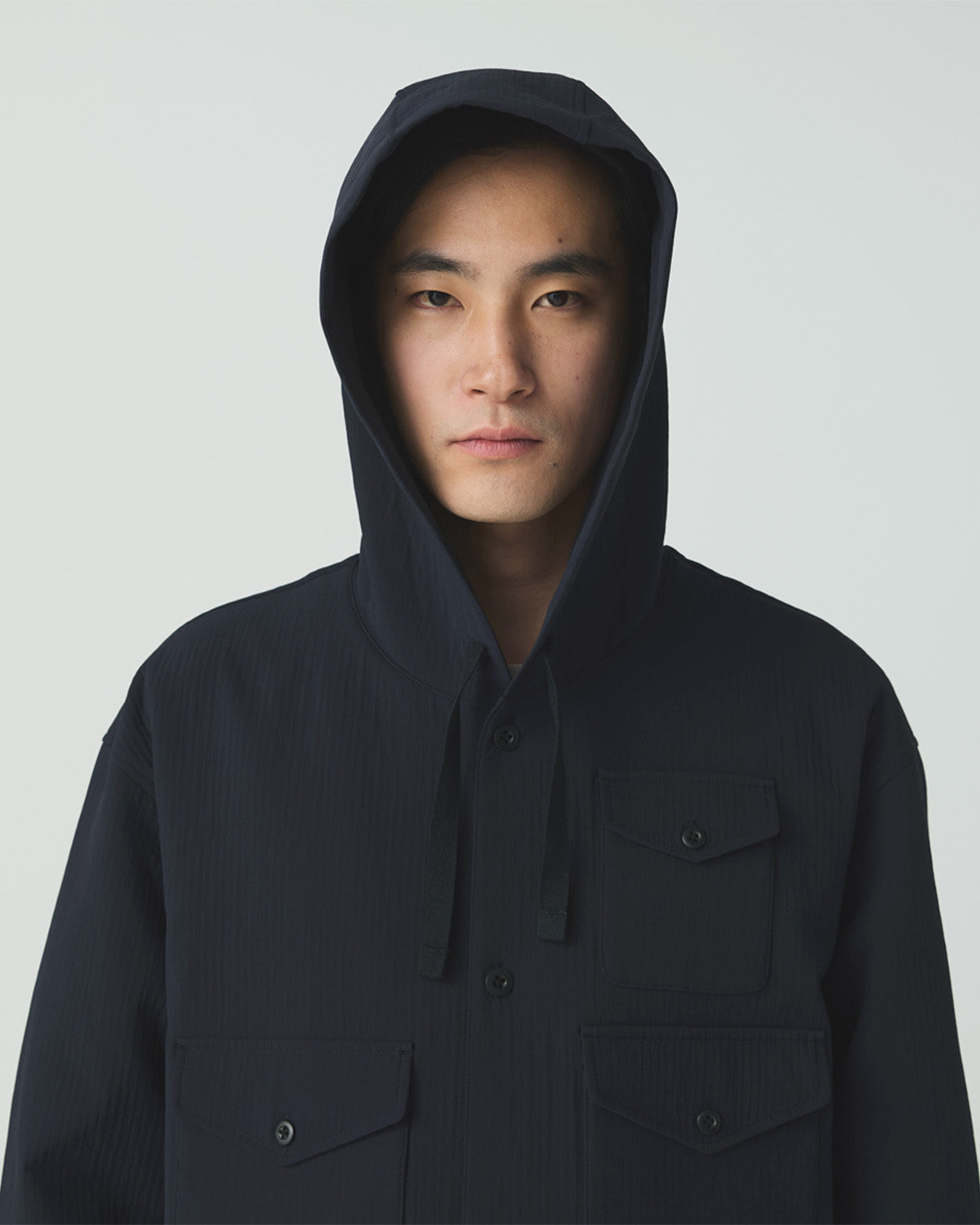 Easy Cloth Hooded Shirt