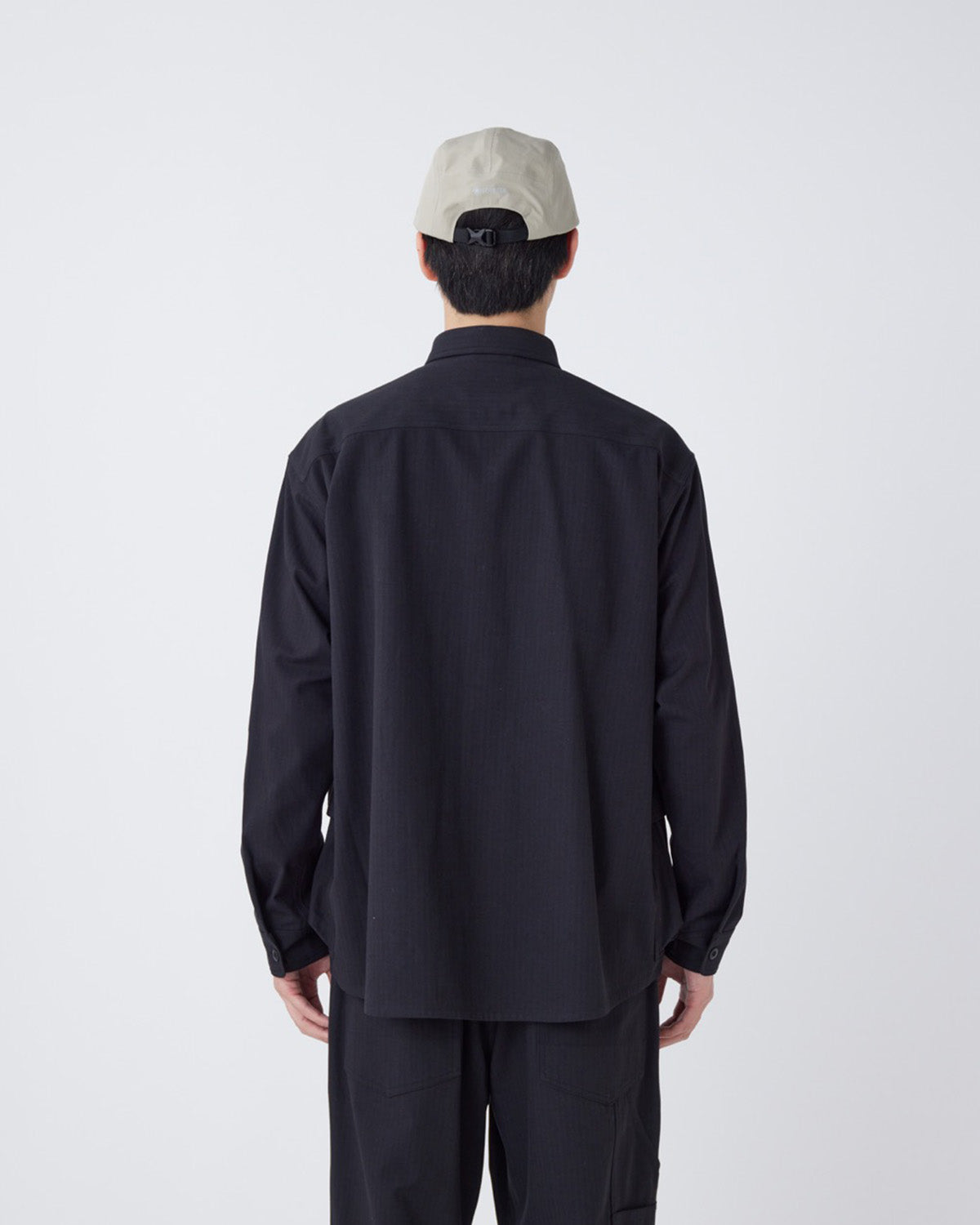 TAKIBI Herringbone Shirt Jacket