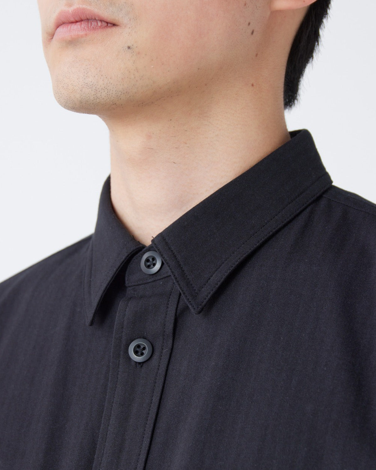 TAKIBI Herringbone Shirt Jacket