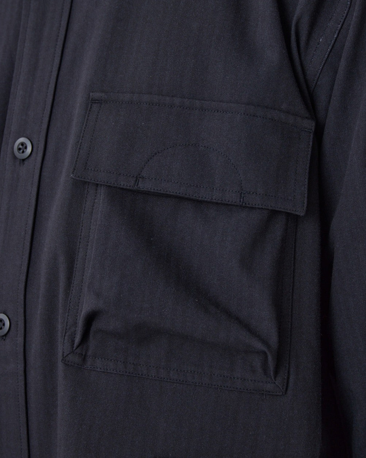 TAKIBI Herringbone Shirt Jacket