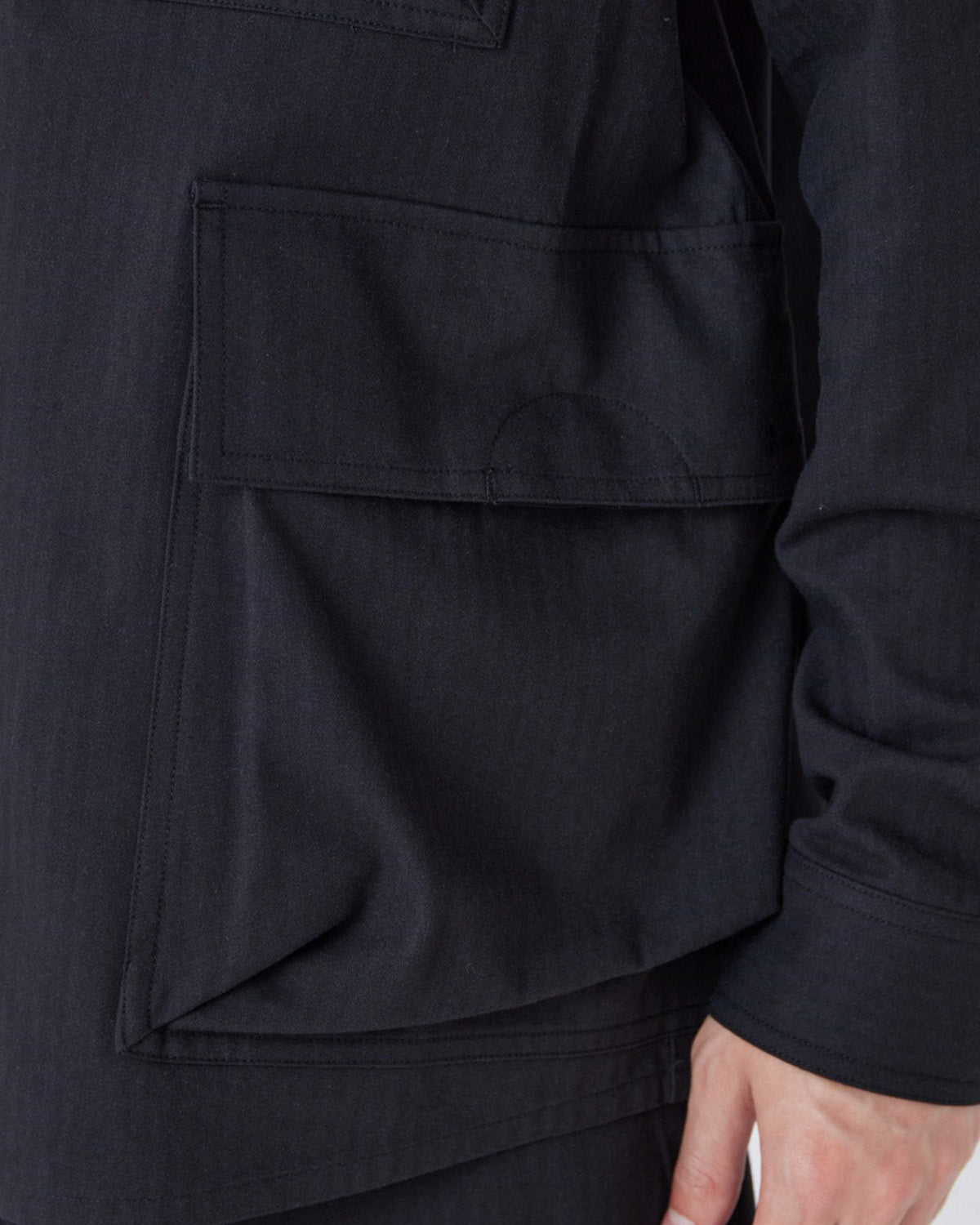 TAKIBI Herringbone Shirt Jacket