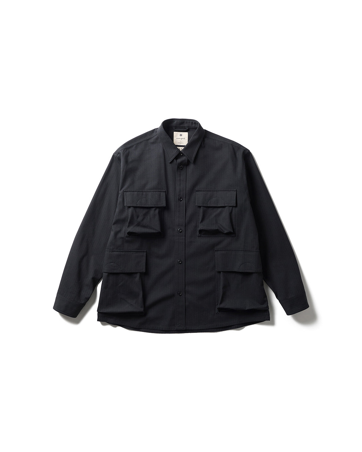 TAKIBI Herringbone Shirt Jacket