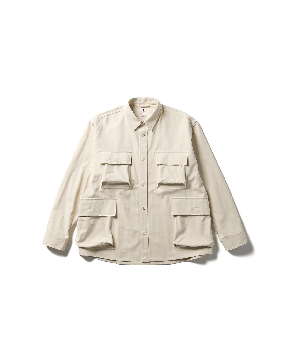 TAKIBI Herringbone Shirt Jacket