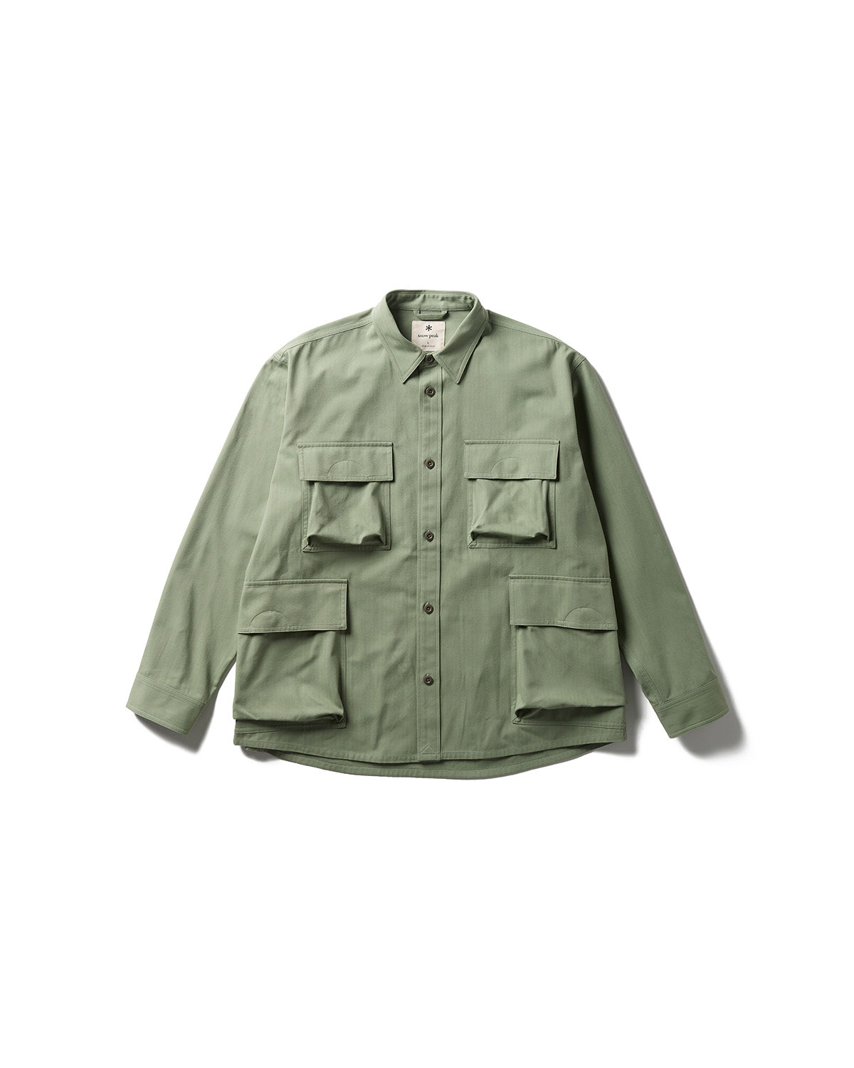 TAKIBI Herringbone Shirt Jacket