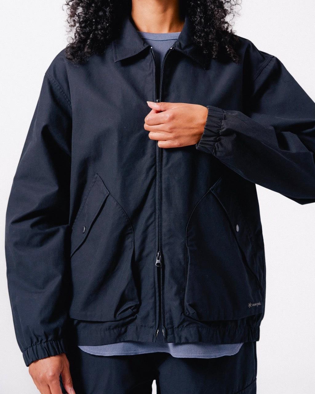 Light Dobby Cloth Harrington Jacket