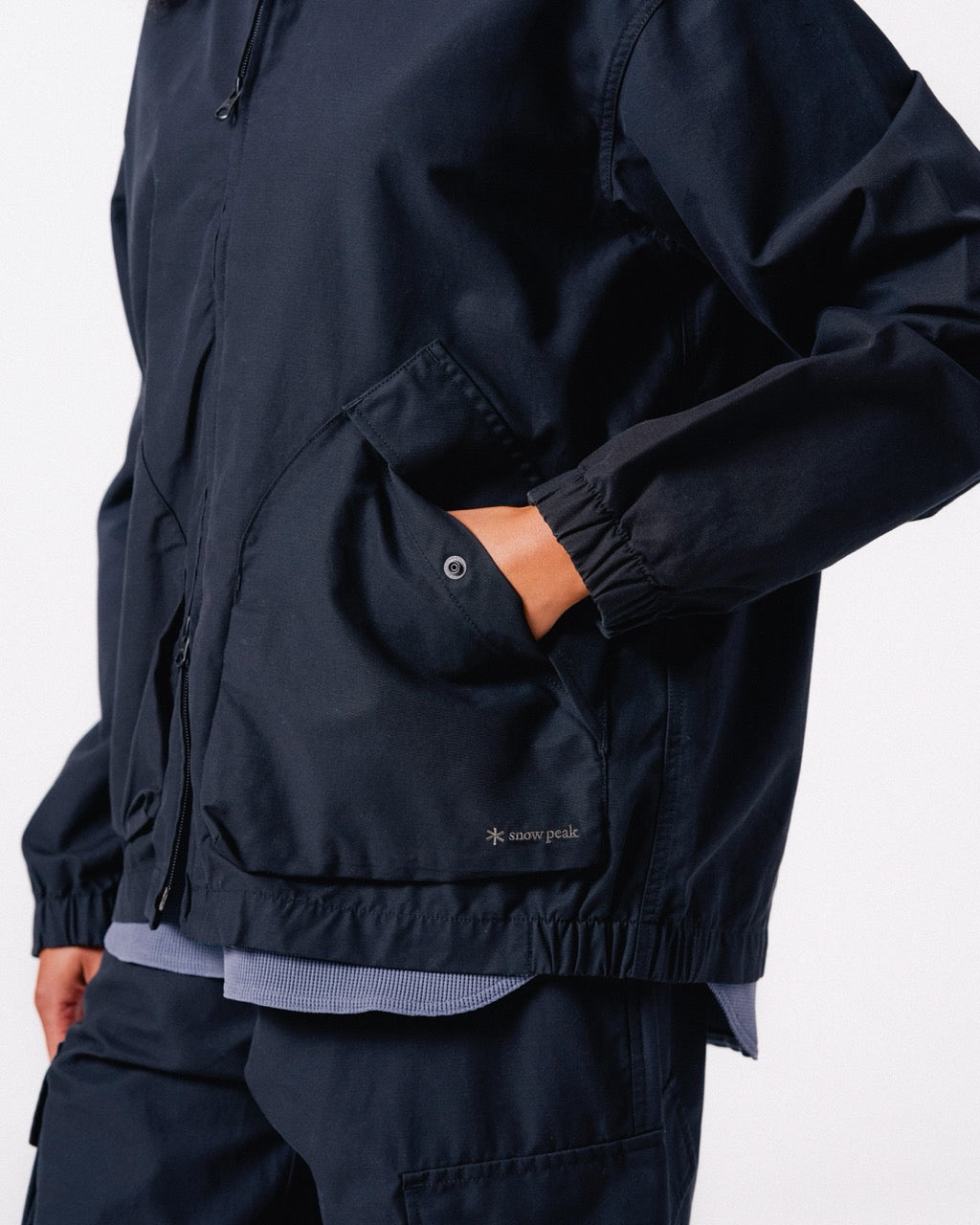 Light Dobby Cloth Harrington Jacket