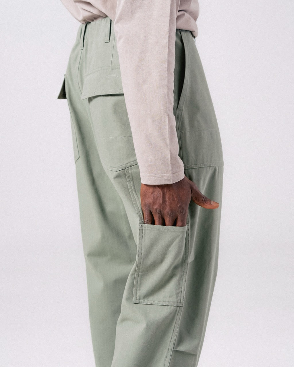 TAKIBI Herringbone Pants
