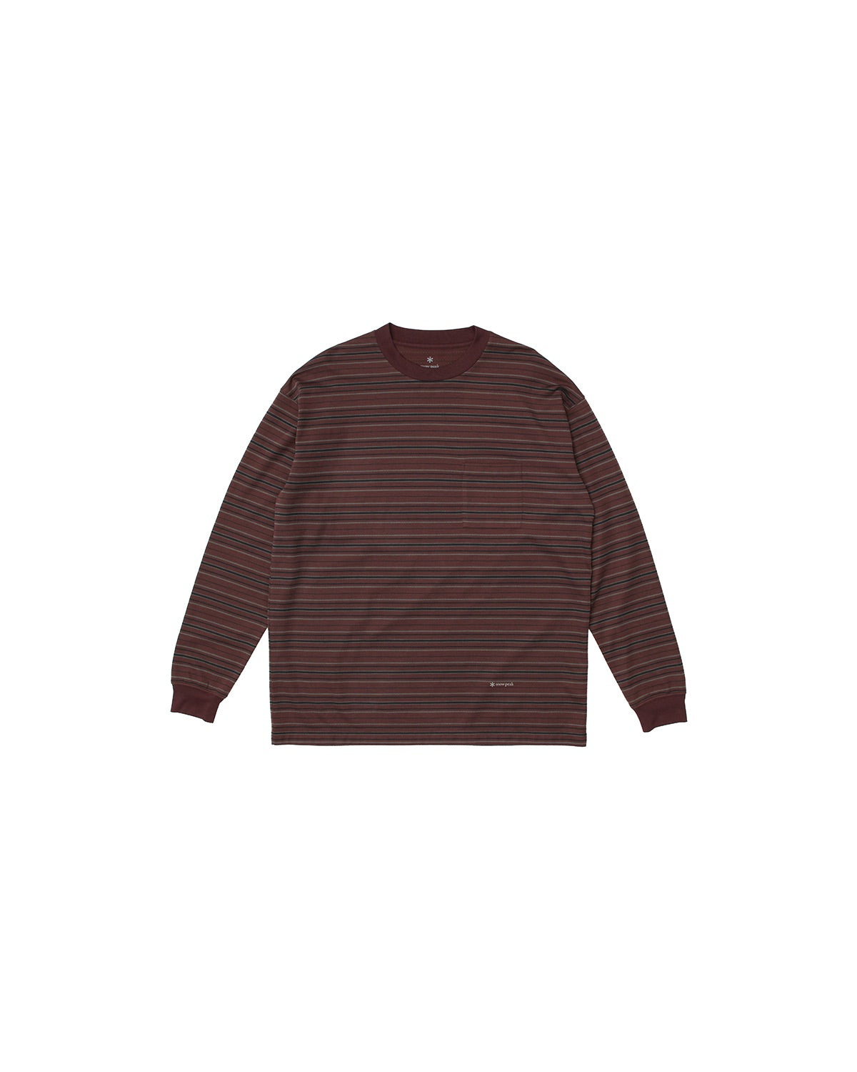 Hybrid Wool Mesh Stripe L/S T-Shirt