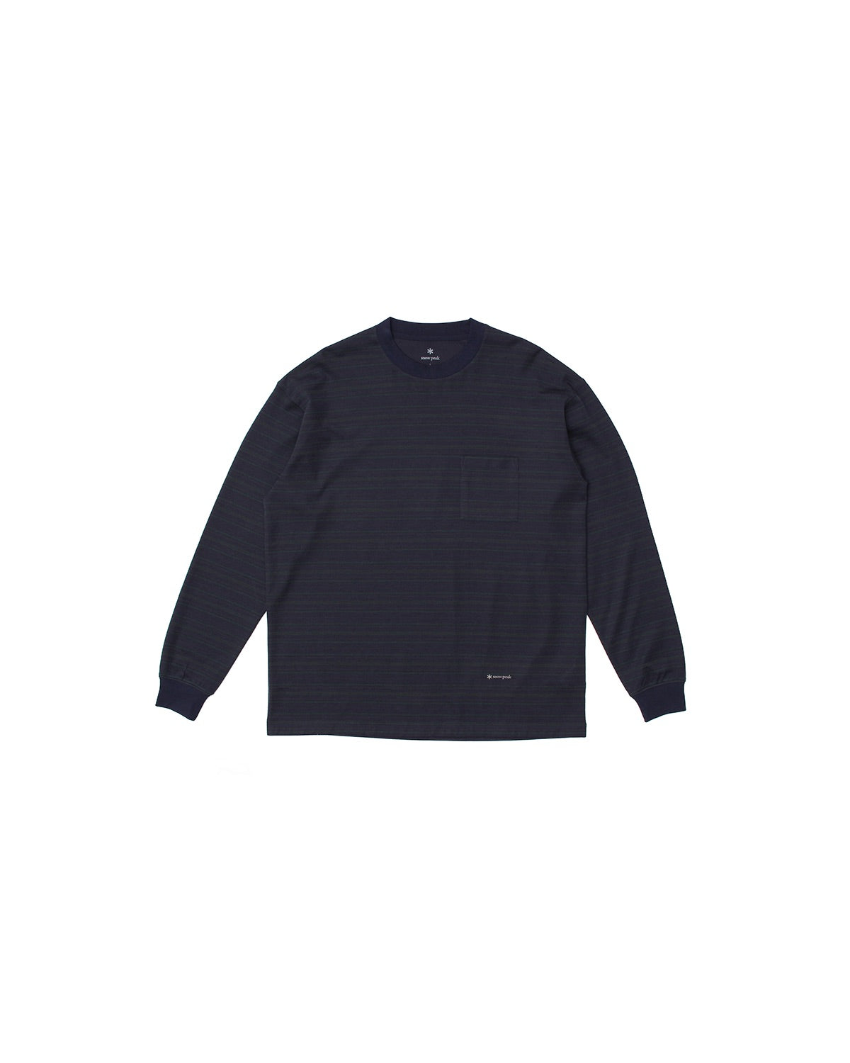 Hybrid Wool Mesh Stripe L/S T-Shirt