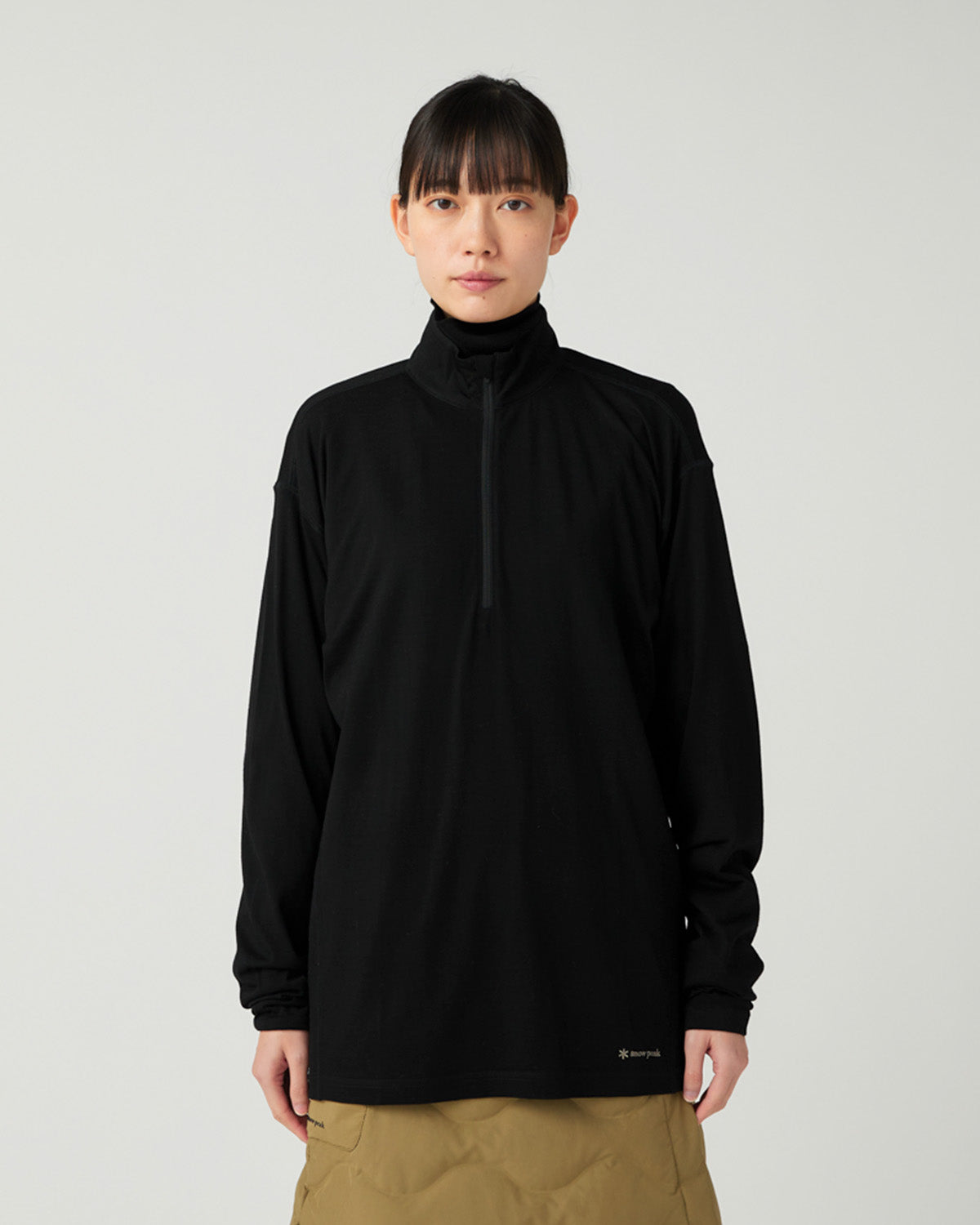 Merino Wool Half Zip Pullover