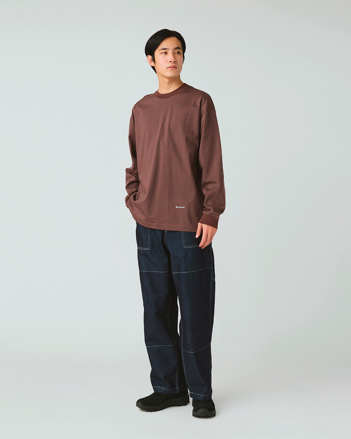 Organic Cotton Mercerized Border L/S T-Shirt