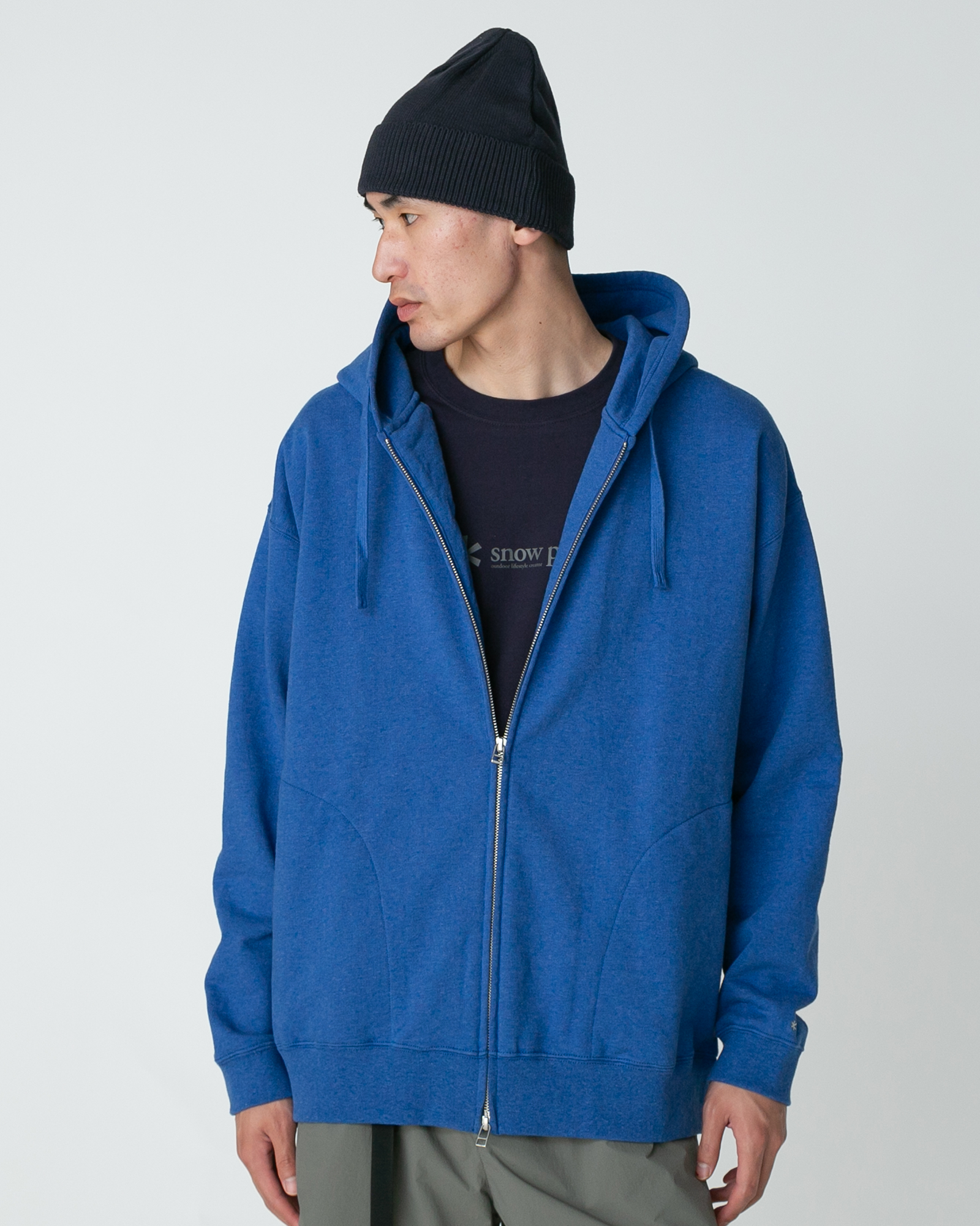 Recycled Cotton Zip-Up Hoodie