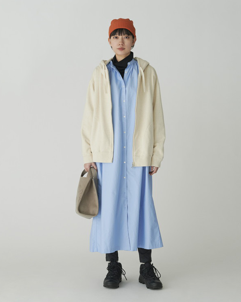 Recycled Cotton Zip-Up Hoodie