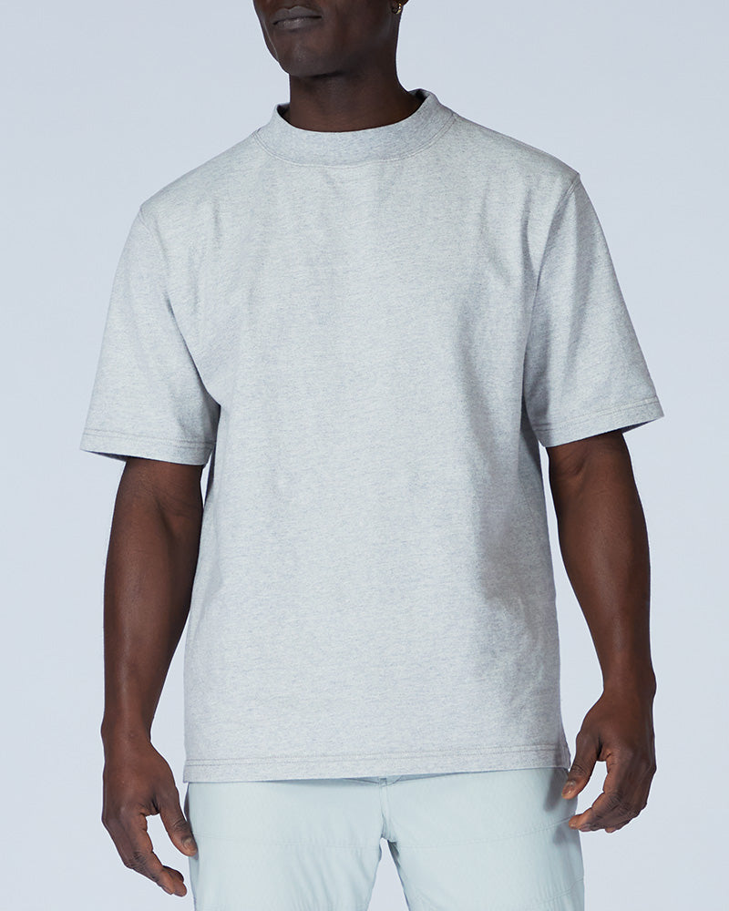 Recycled Cotton Mockneck T-Shirt