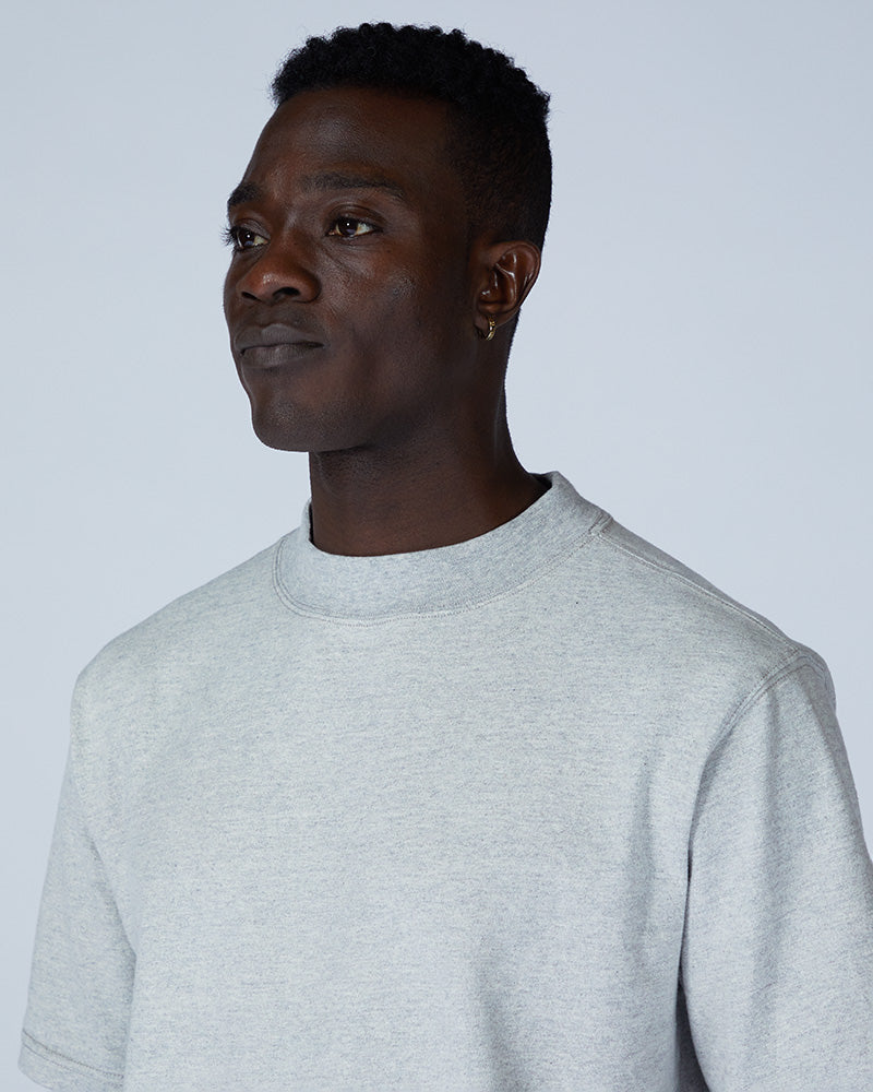 Recycled Cotton Mockneck T-Shirt