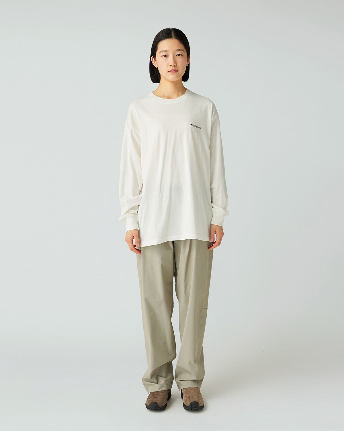 Soft Cotton Relaxed Logo L/S T-Shirt