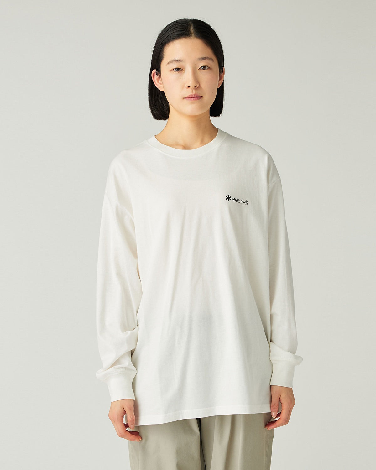 Soft Cotton Relaxed Logo L/S T-Shirt