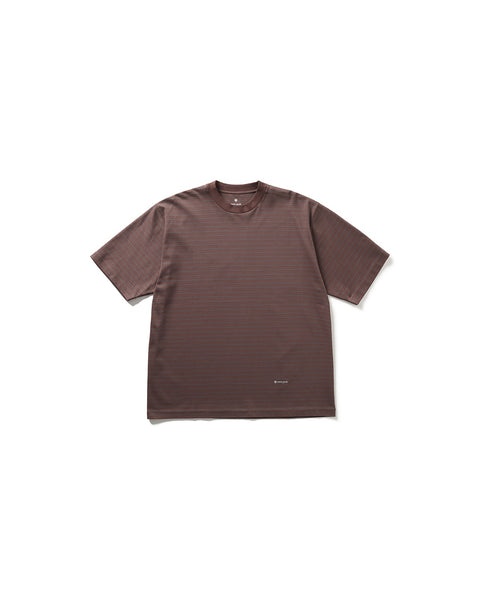 Organic Cotton Mercerized Border T-Shirt | Snow Peak