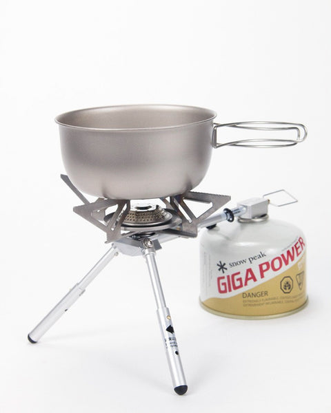 Snow Peak BiPod Butane Stove - Lightweight Portable Camping Stove For Outdoor Cooking & Backpacking
