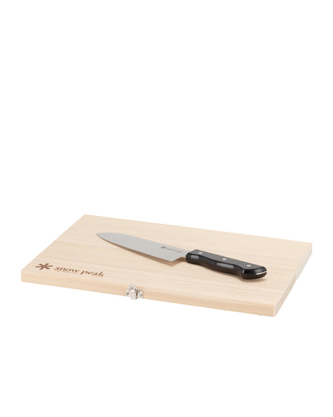 Snow Peak Folding Chopping Board & Knife Set - Large – zen minded