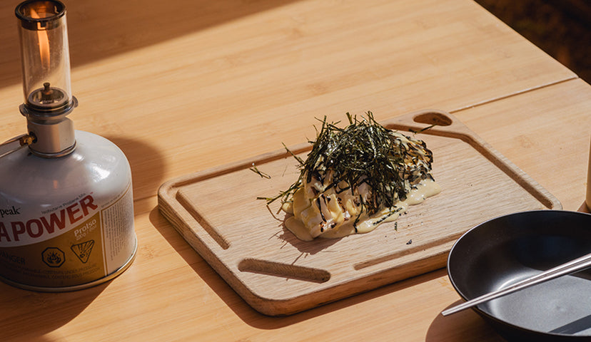 Camp Recipe: Grilled Cabbage with Karashi Sauce
