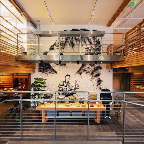 Inside Snow Peak HQ4 - Welcome Mural