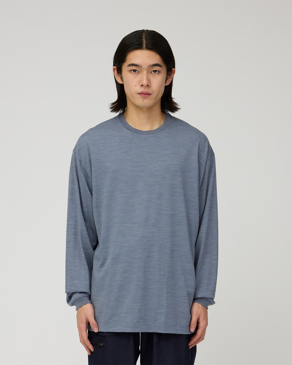 Wool Nylon Ripple L/S Pullover