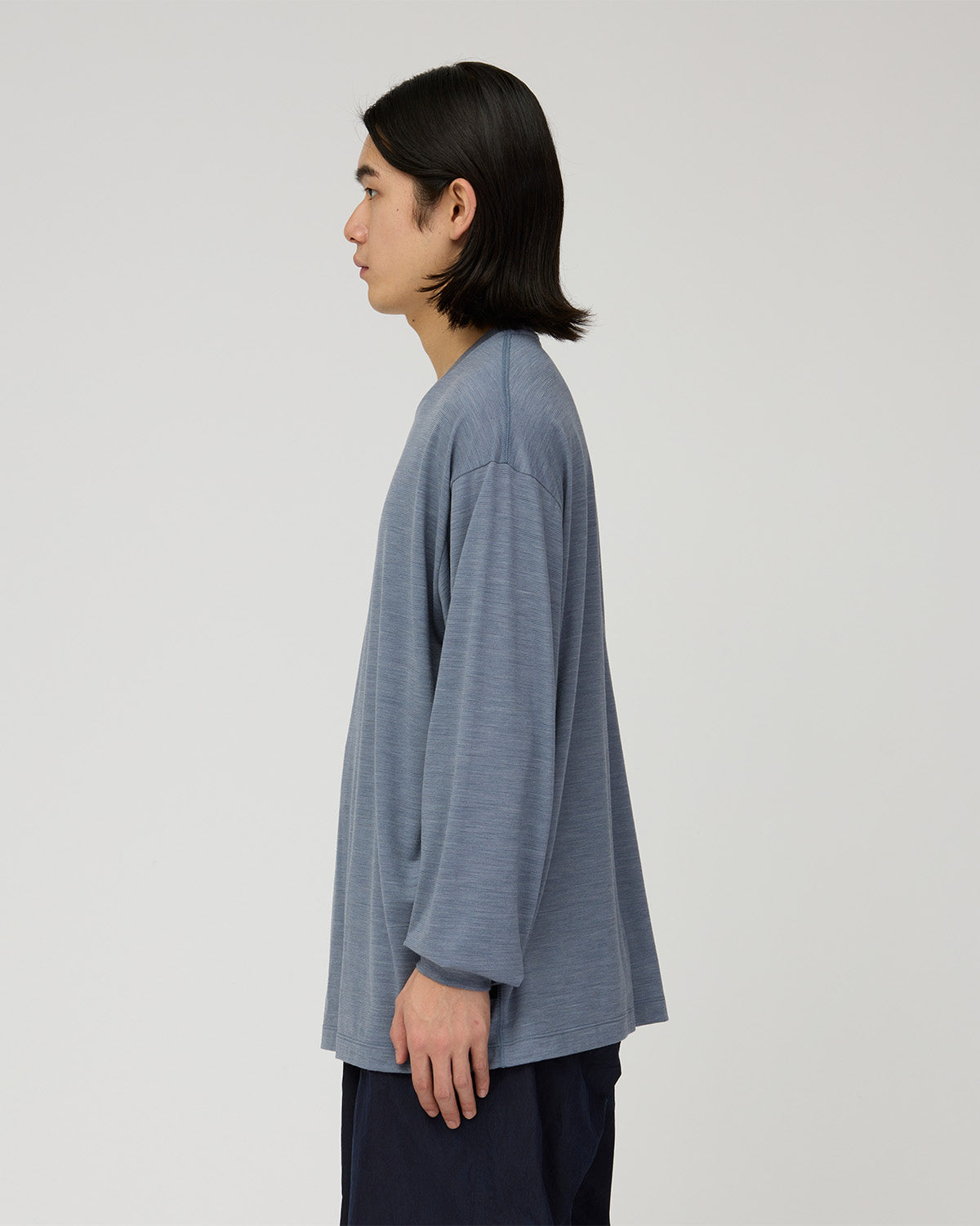 Wool Nylon Ripple L/S Pullover