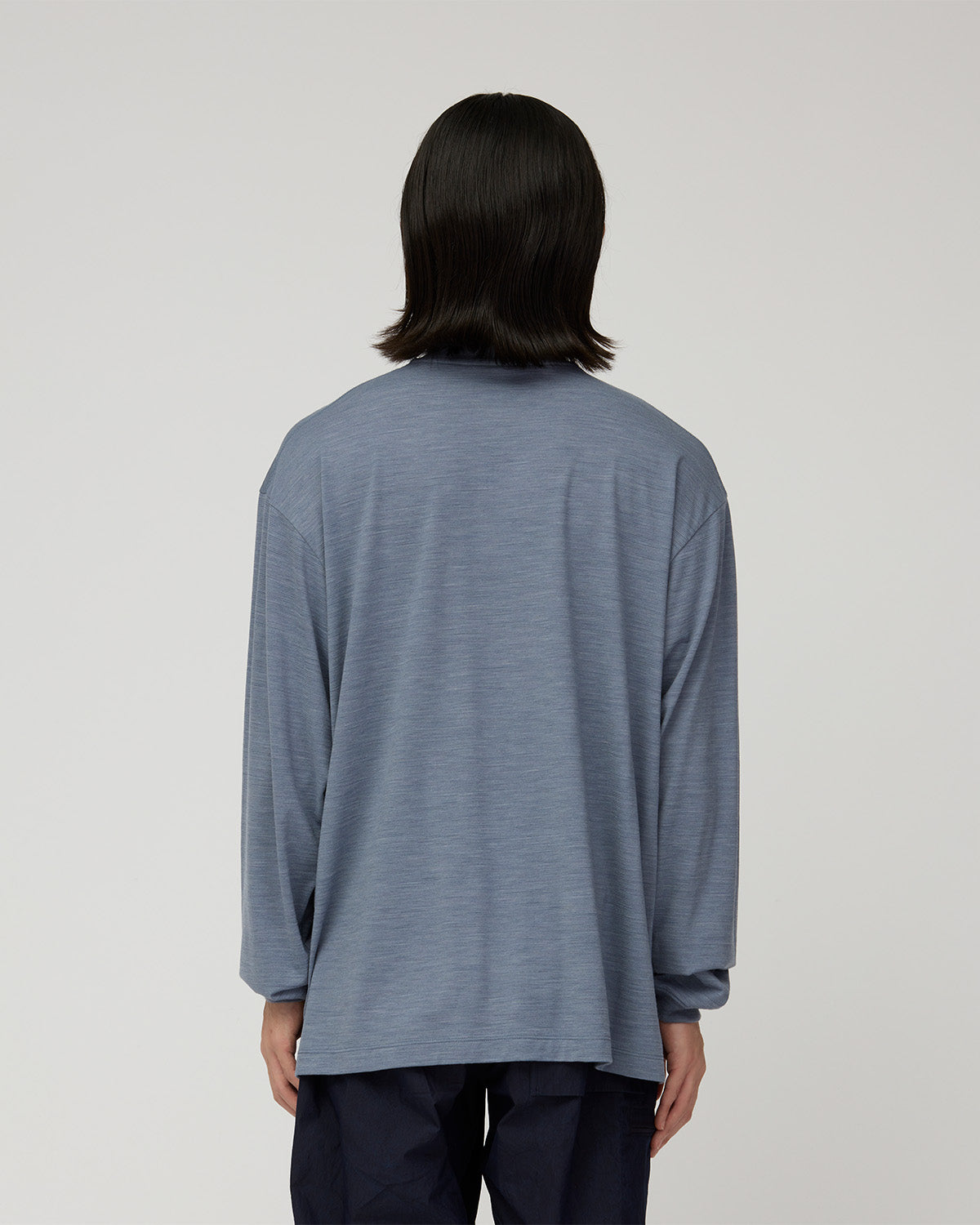 Wool Nylon Ripple L/S Pullover