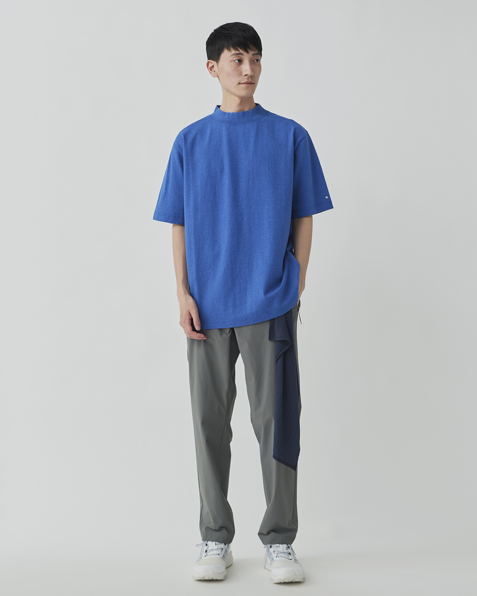 Recycled Cotton Mockneck T-Shirt