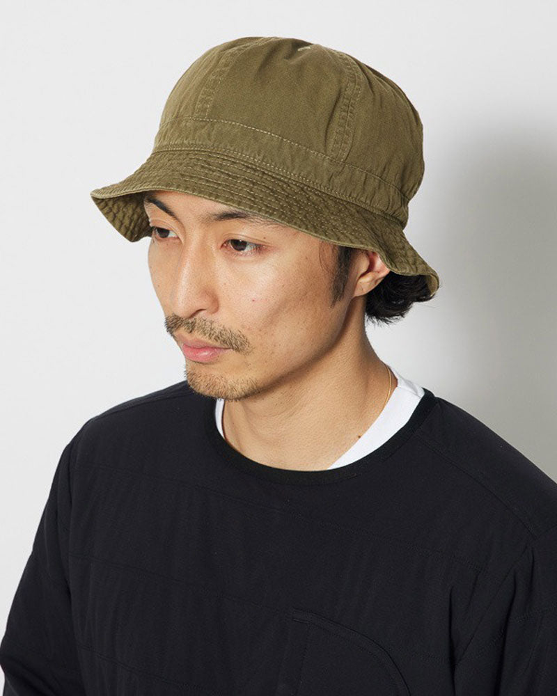 Upcycled Cotton Dyed Hat 2 / Olive