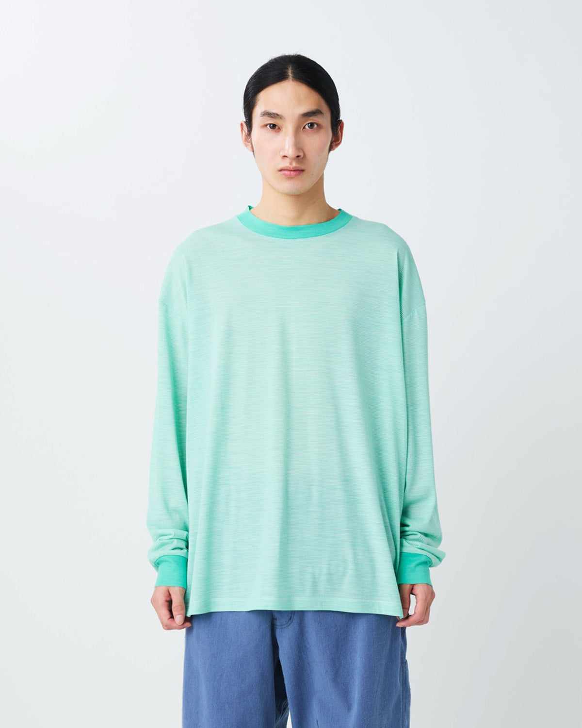 Summer Wool Stripe L/S T-Shirt | Snow Peak