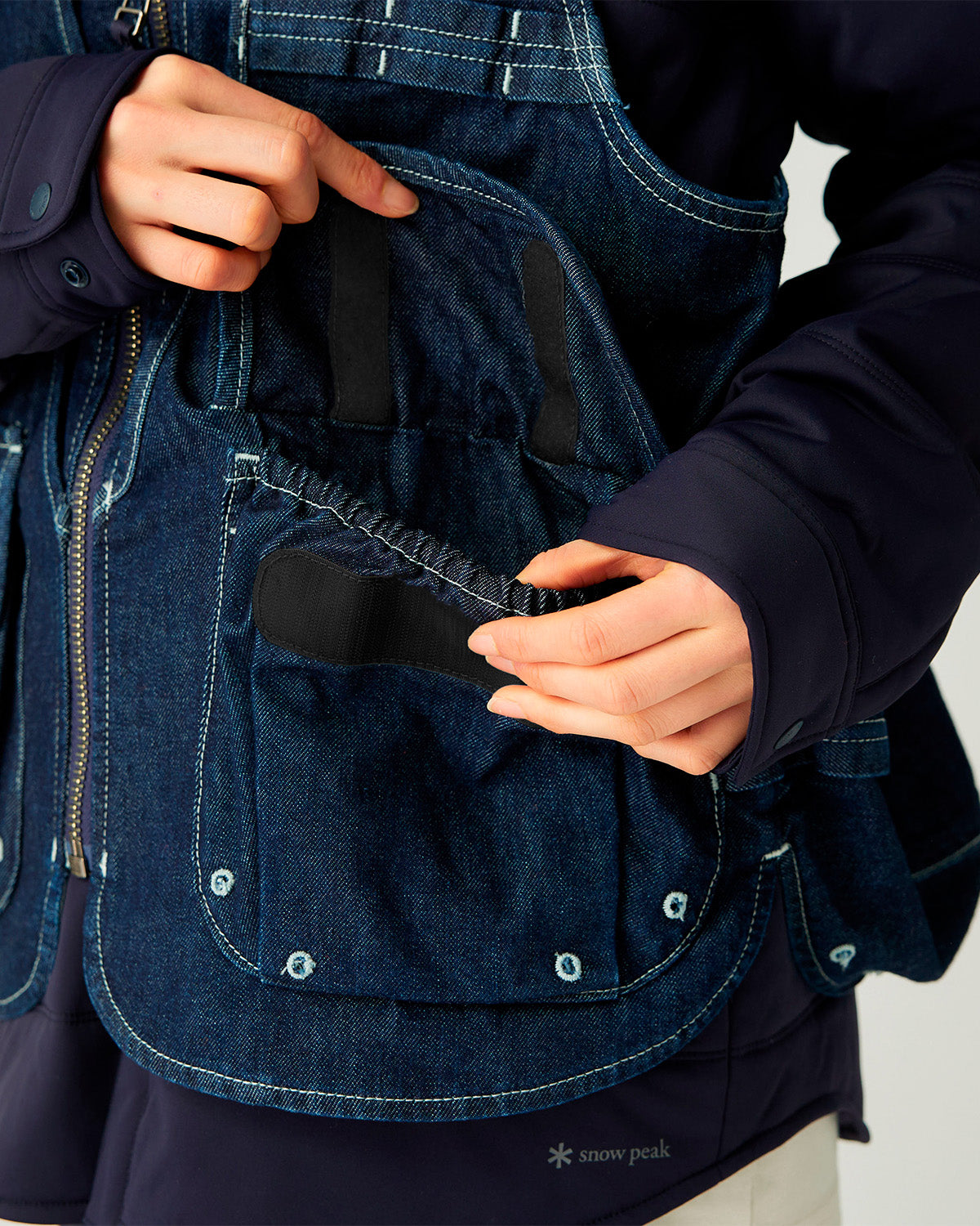 スノーピーク PEAK TAKIBI Vest デニム　焚き火ベスト Takibi Denim Vest | Snow Peak