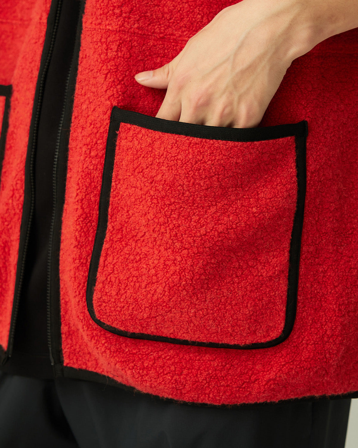 Recycled Wool Boa Vest | Snow Peak